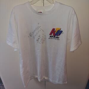 2001 KTU 103.5 FM New York City Radio Station XL T-Shirt Signed By Goumba Johnny
